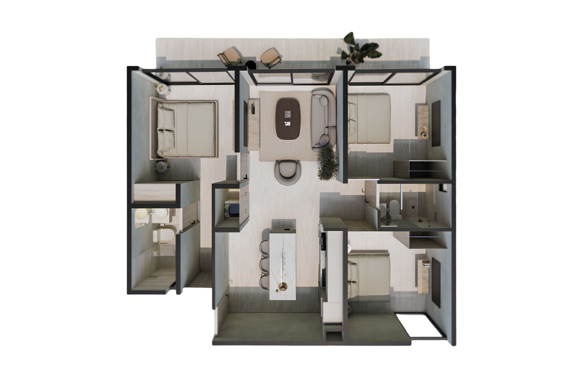 Condo steps from the beach for sale, downtown Playa del Carmen