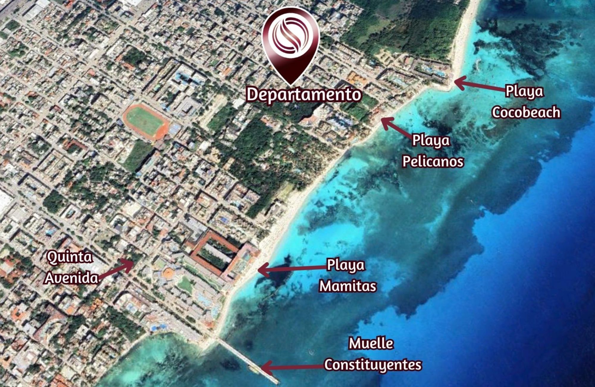 Luxury condominium one block from the beach , rooftop terrace with oceanview
