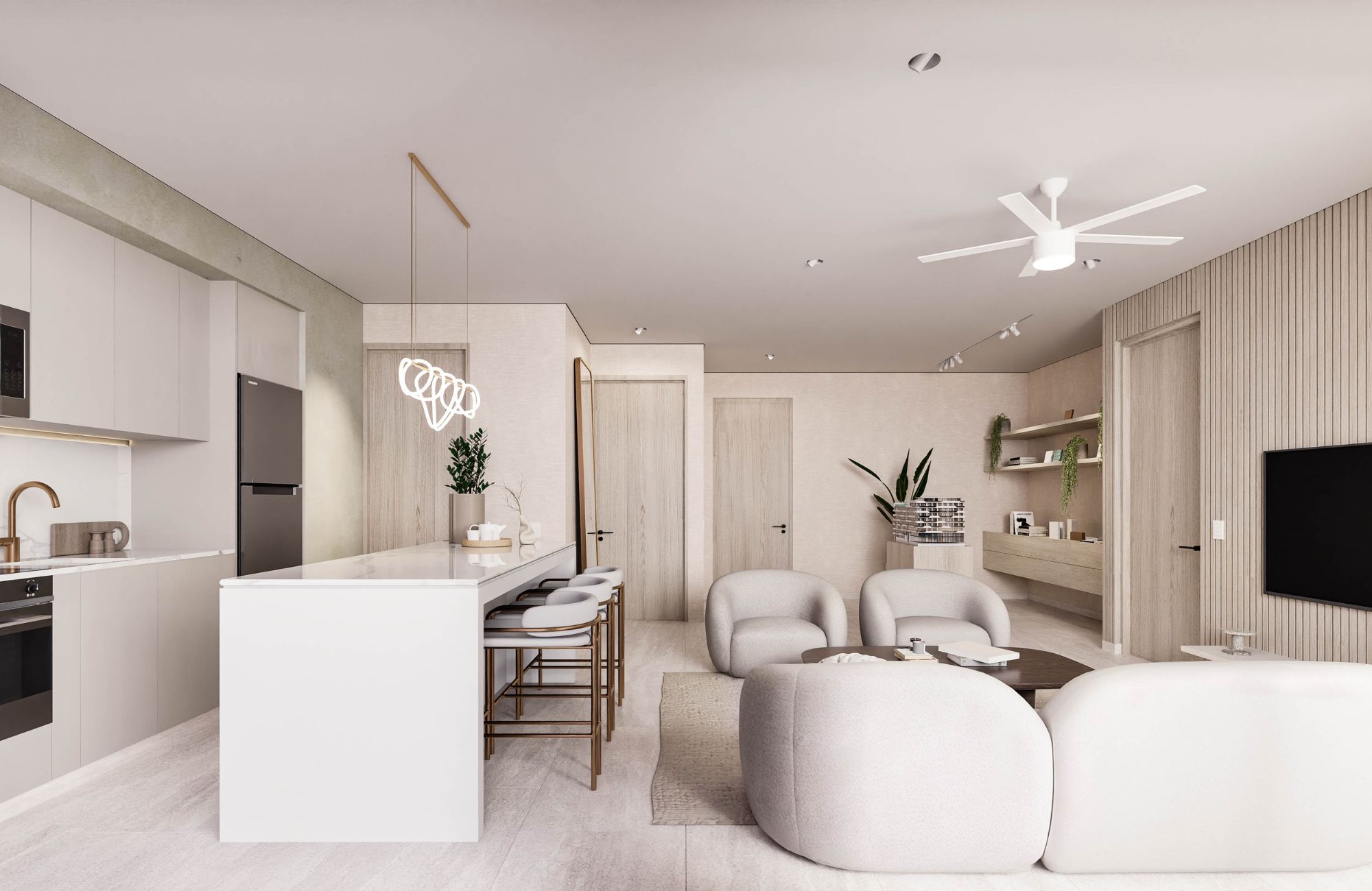 Luxury condominium one block from the beach , rooftop terrace with oceanview