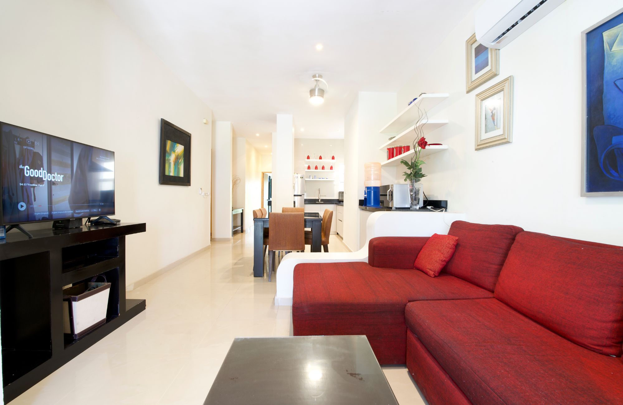 Furnished penthouse in Mexican Caribbean style steps from the beach, for sale
