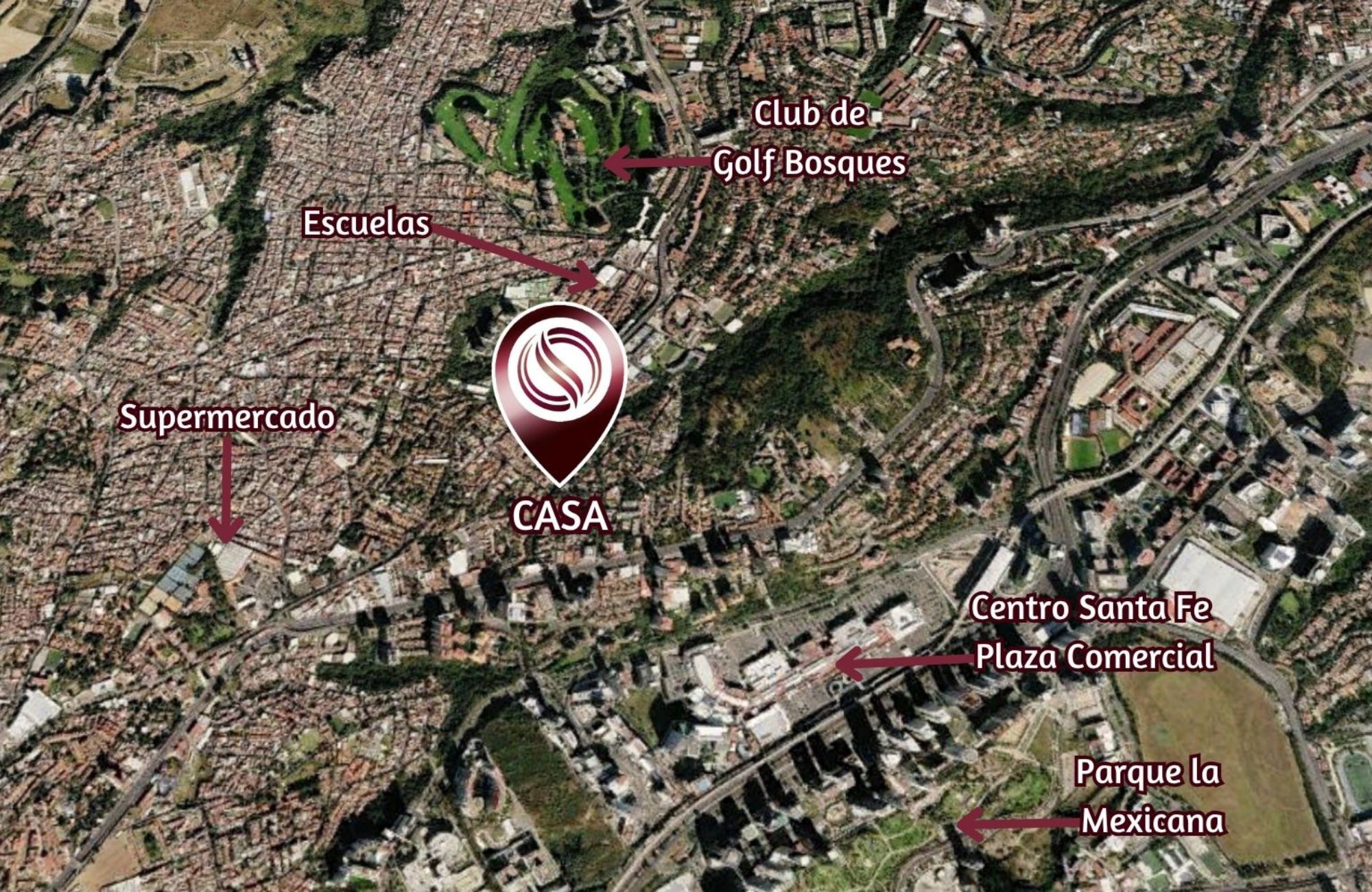 Residence with garden, jacuzzi, playground, library, utility room, parking for 5 cars, in Bosques de las Lomas for sale