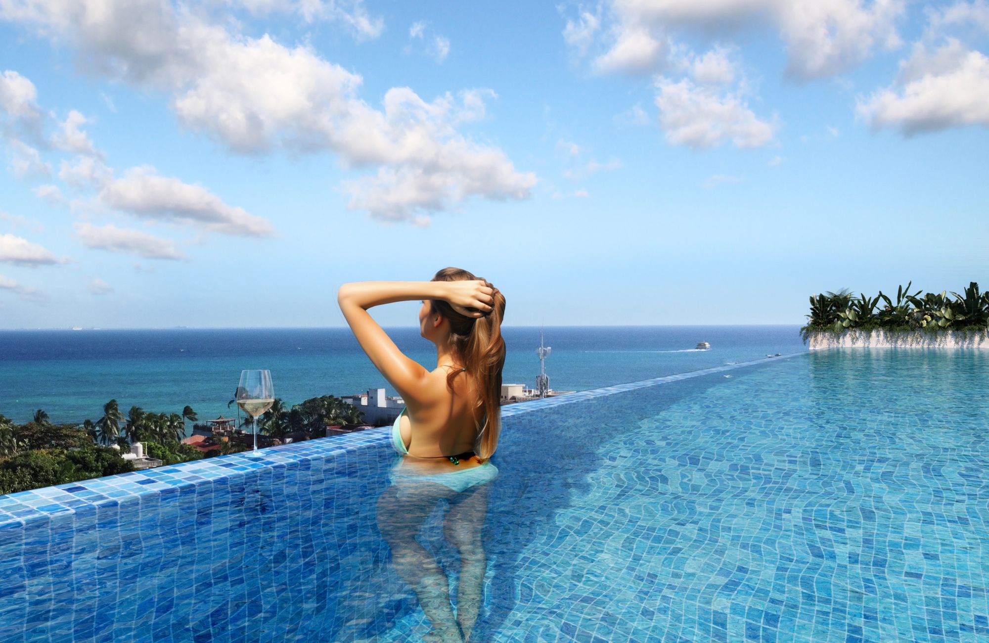 Hermoso departamento con amplia terraza privada y acceso a rooftop &ndash; Ejido, Playa del Carmen