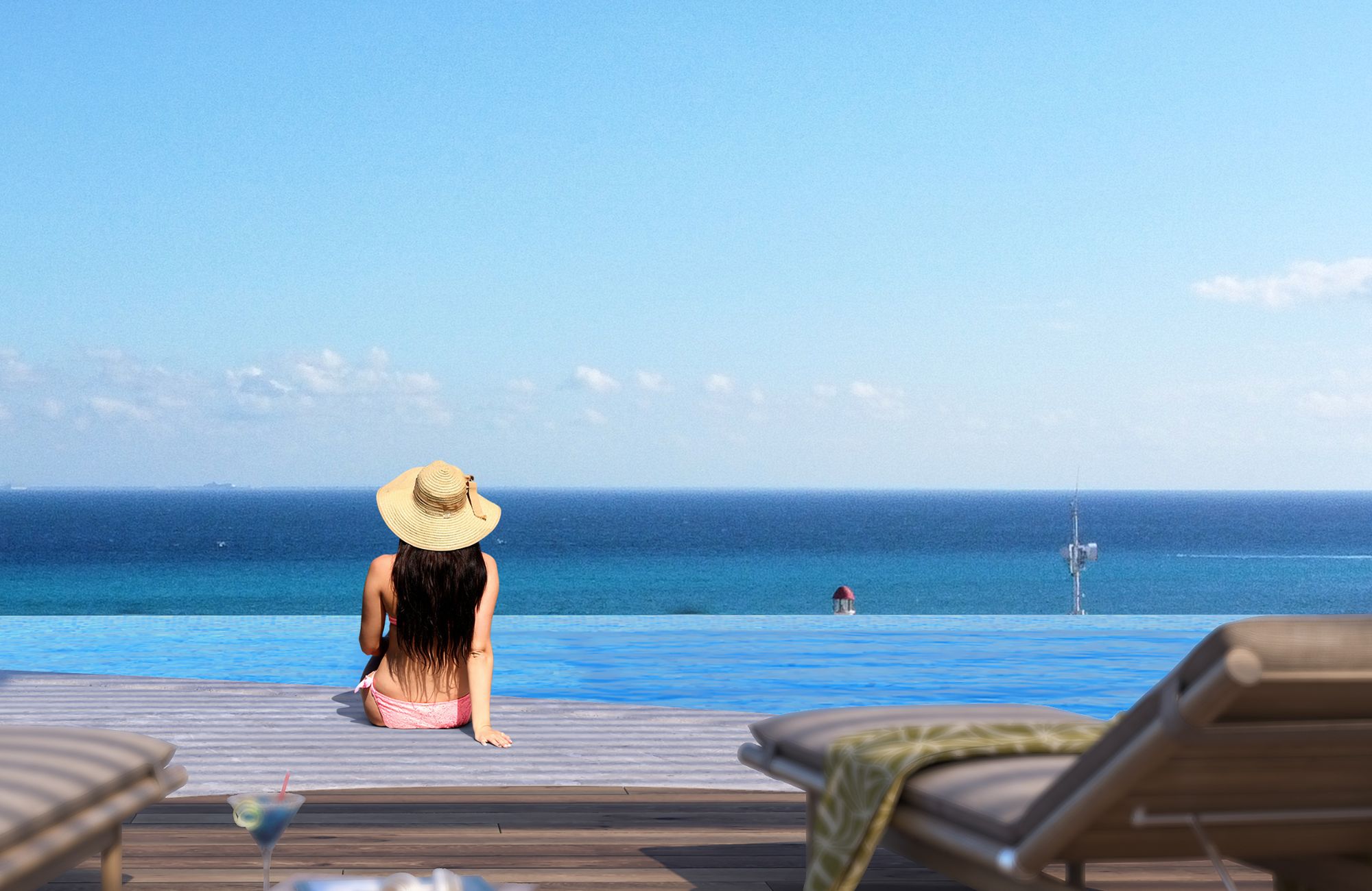 Departamento dos niveles, terraza con acceso a la alberca, Awa Playacar, PDC&nbsp;