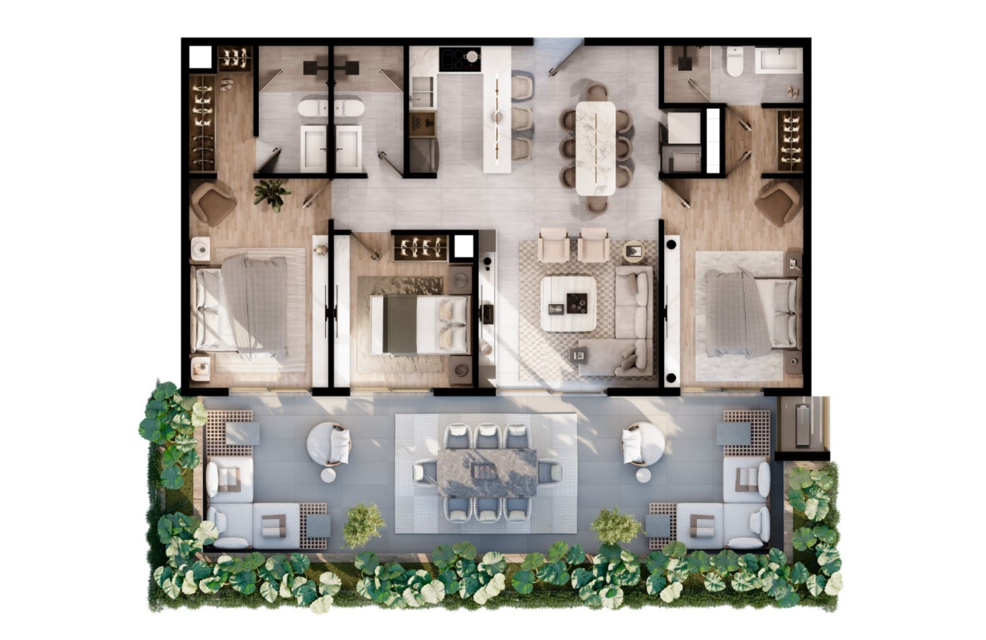 Penthouse with private terrace, spa, cinema, and swimming pool, for sale