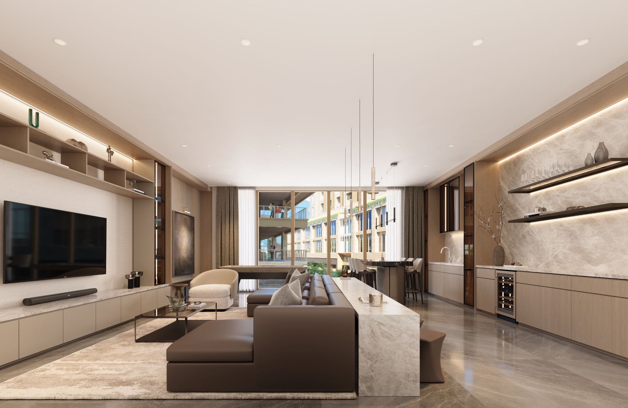 Penthouse with private terrace, spa, cinema, and swimming pool, for sale