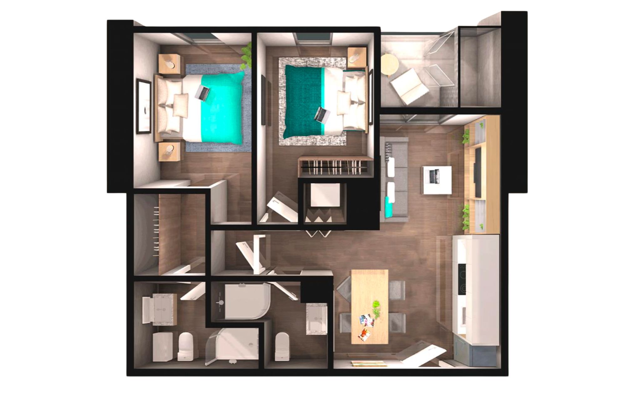 Condo with yoga area, game room, and resort-style movie theater, for sale