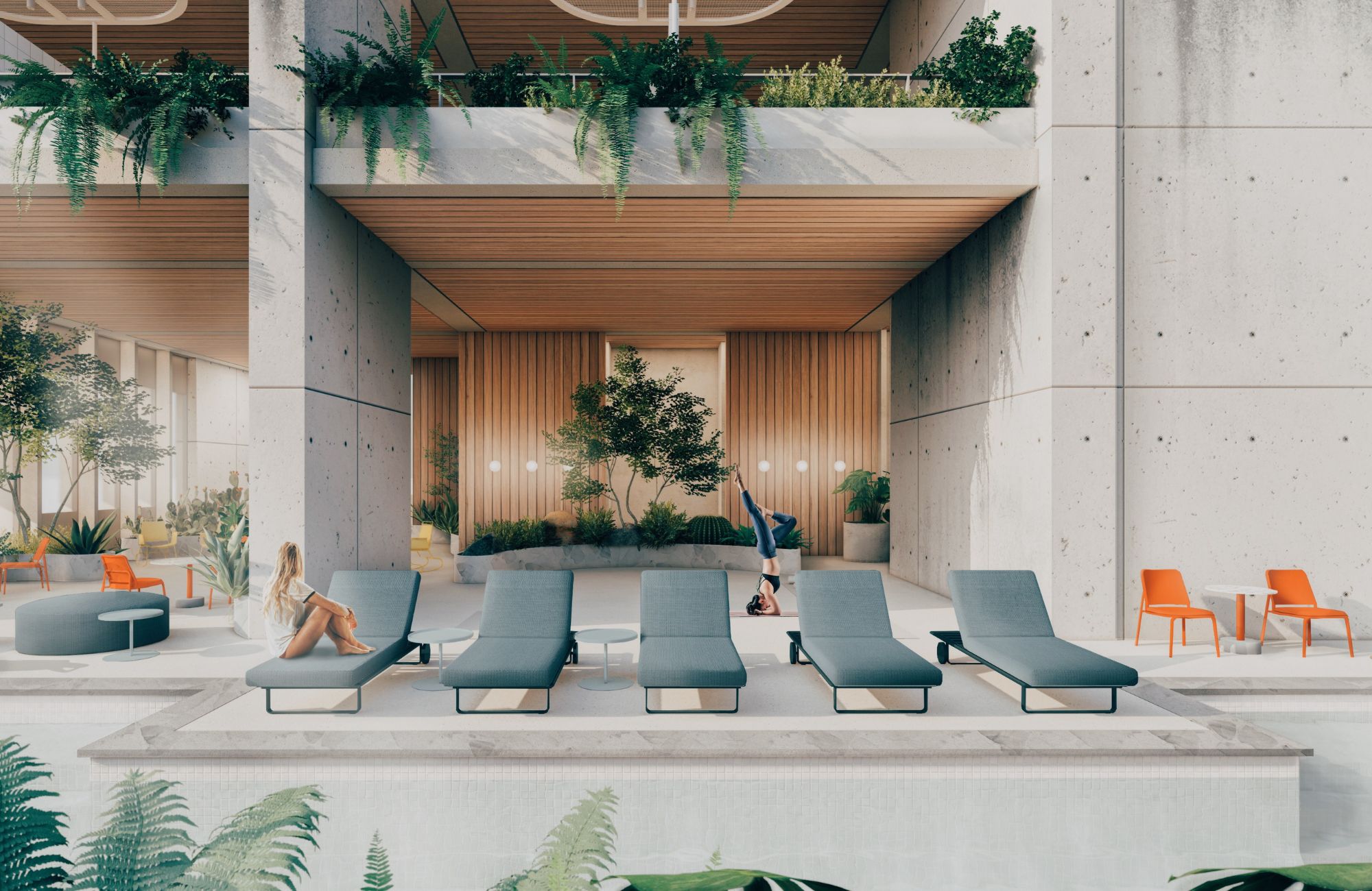 Apartment with balcony, cinema, and swimming pool, for sale