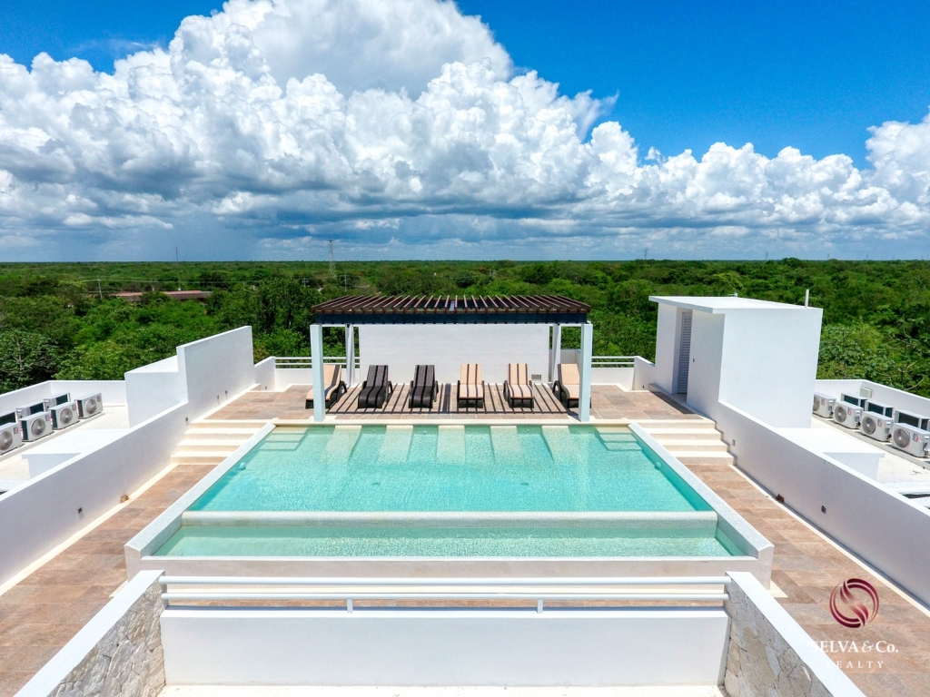 Studio with terrace, grill and private outdoor dining area, eco technology, electric bicycles, spa, 700 m2 of swimming pools