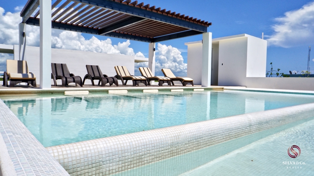 Studio with terrace, grill and private outdoor dining area, eco technology, electric bicycles, spa, 700 m2 of swimming pools