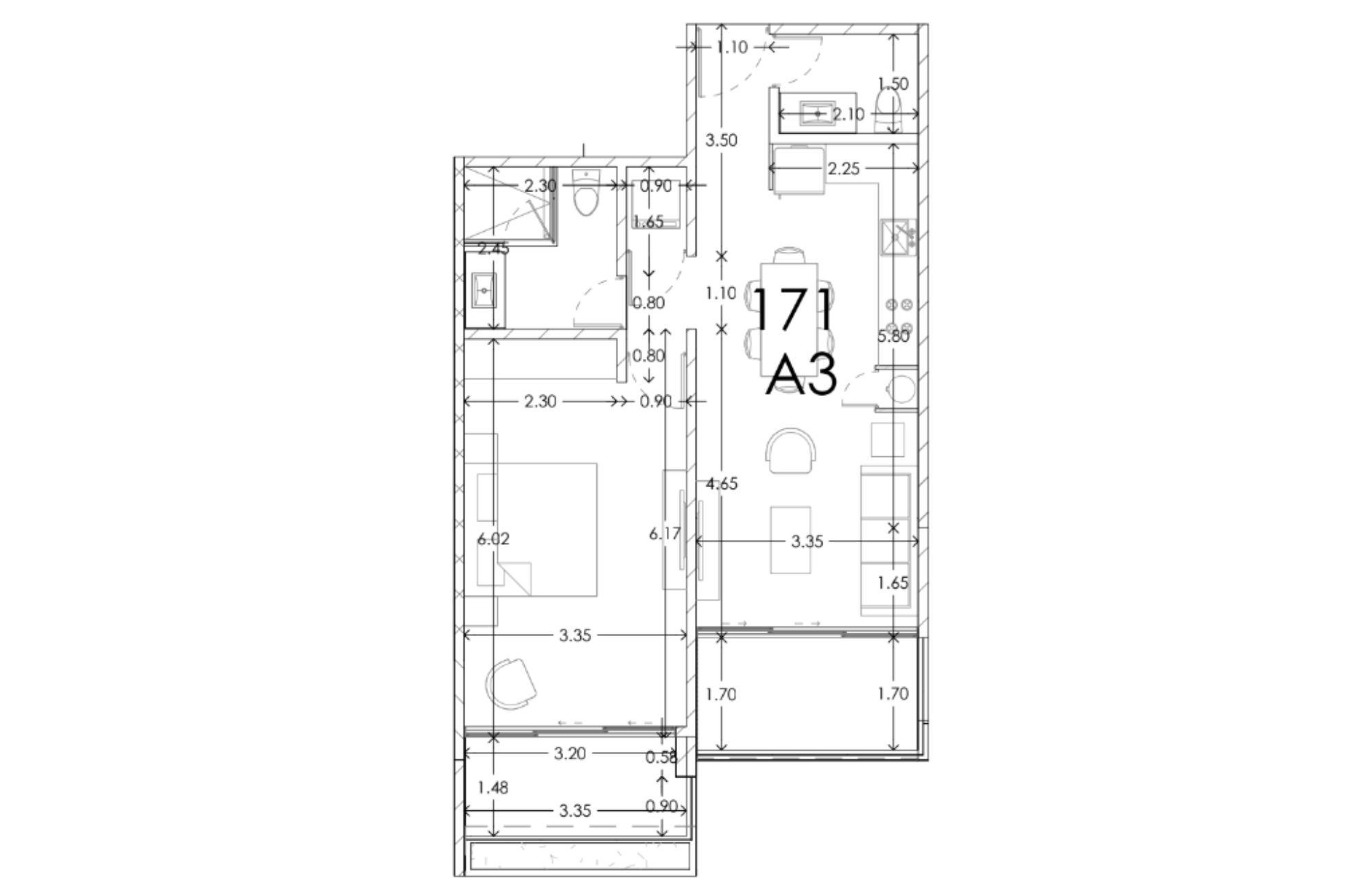 Departamento Amueblado con Vista al Mar en Venta, Centro de Playa del Carmen