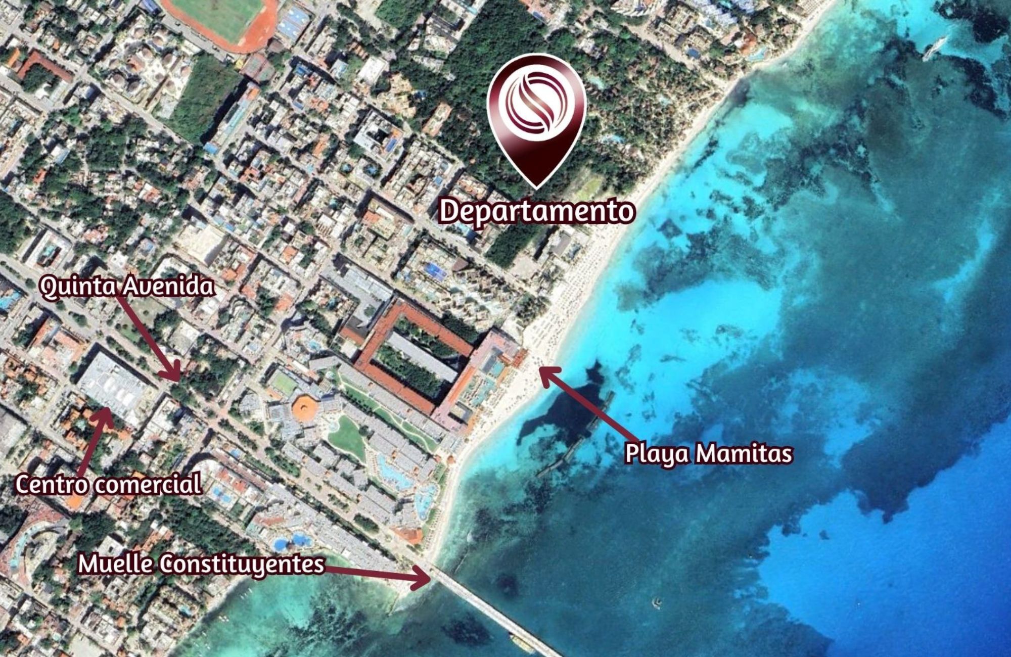 Penthouse con Rooftop y Jacuzzi privado, Zona grill venta, Playacar, Playa del Carmen
