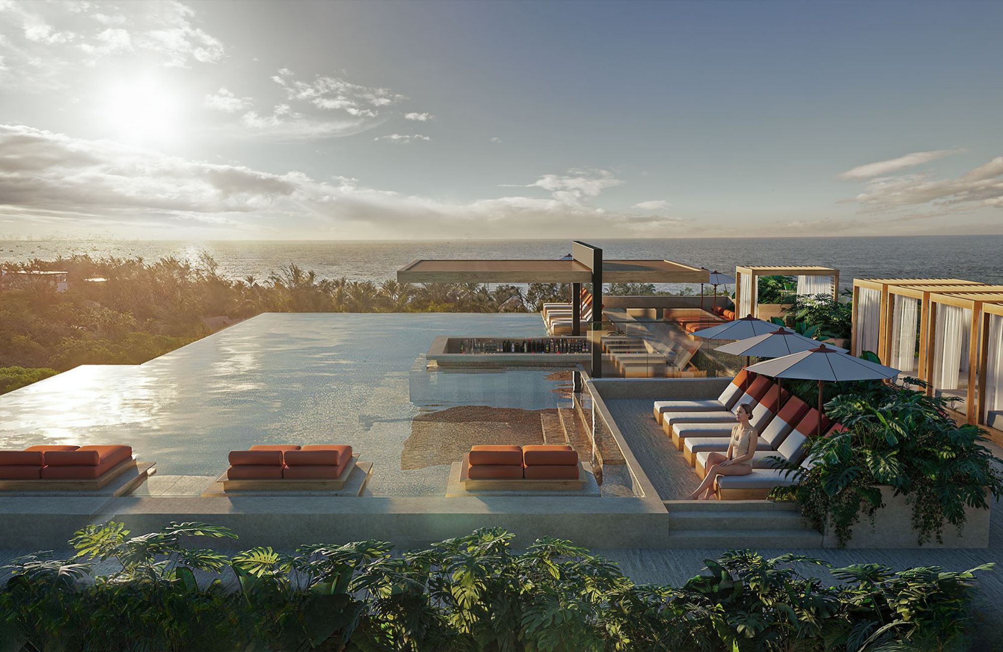 Penthouse con Rooftop y Jacuzzi privado, Zona grill venta, Playacar, Playa del Carmen