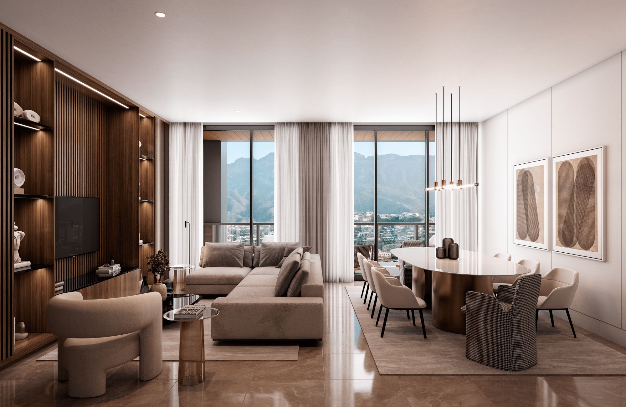 Penthouse con terraza privada, spa, cine y alberca, en venta