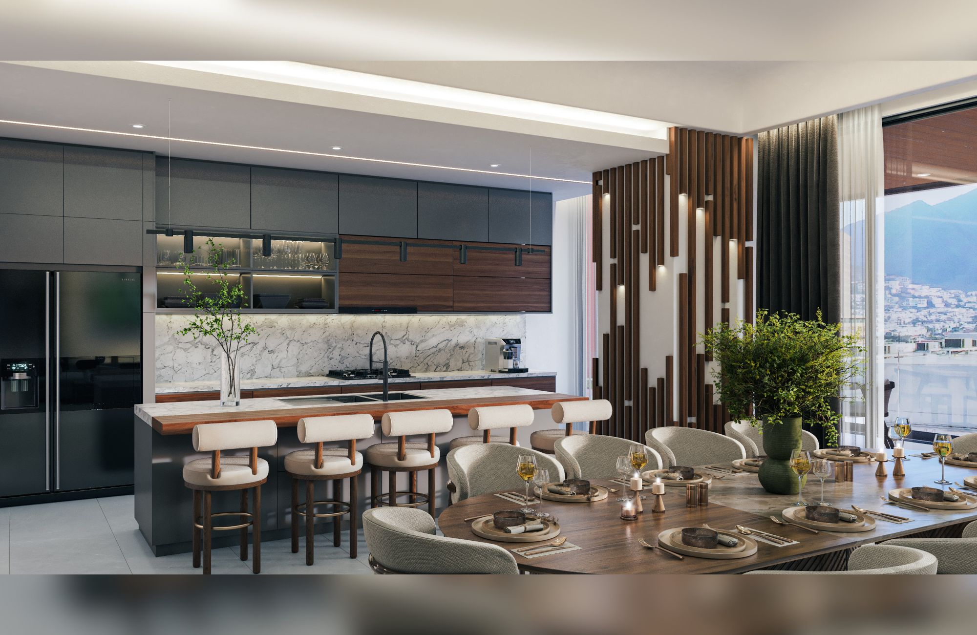 Penthouse con terraza privada, spa, cine y alberca, en venta