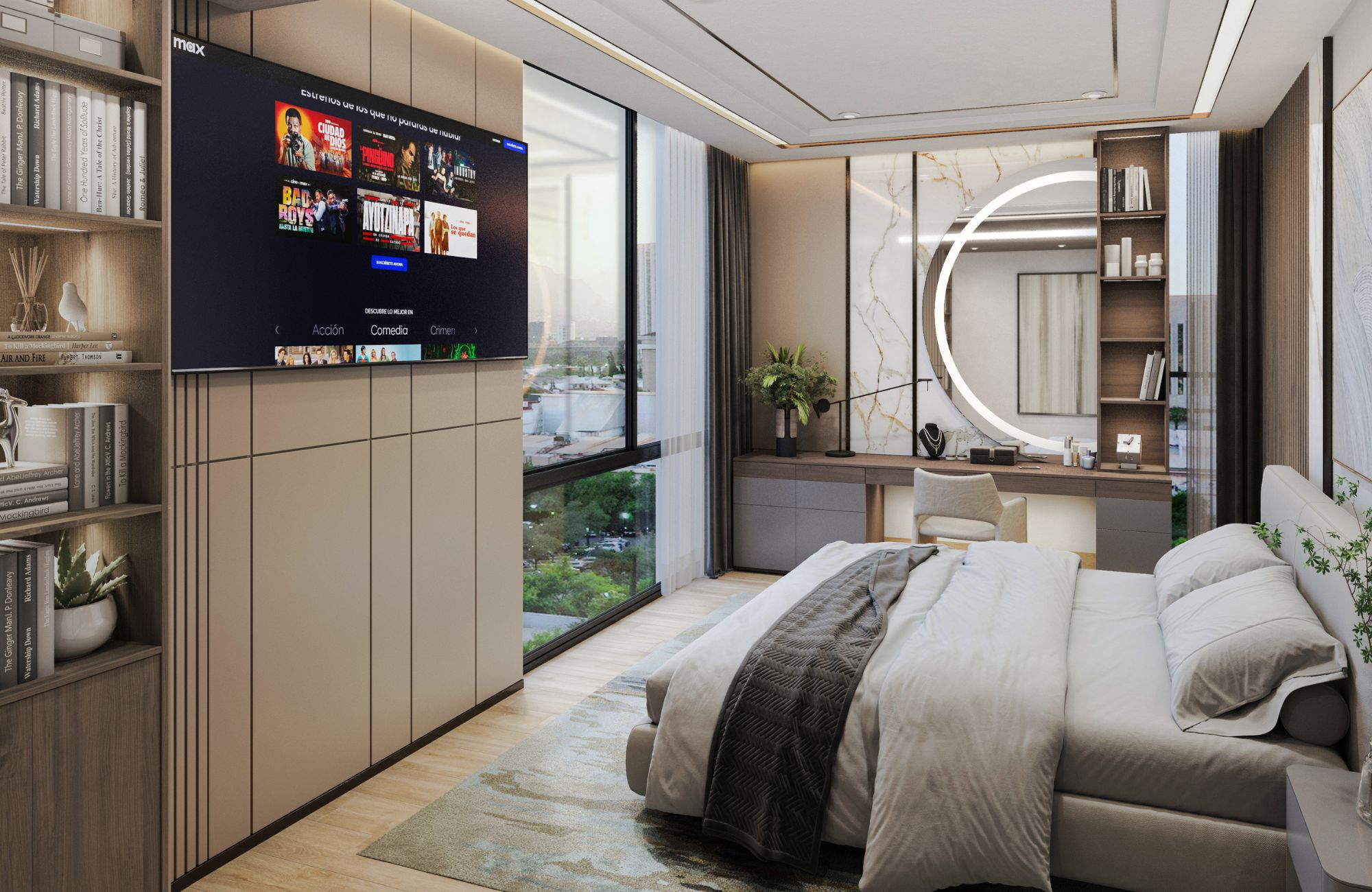 Penthouse con terraza privada, spa, cine y alberca, en venta