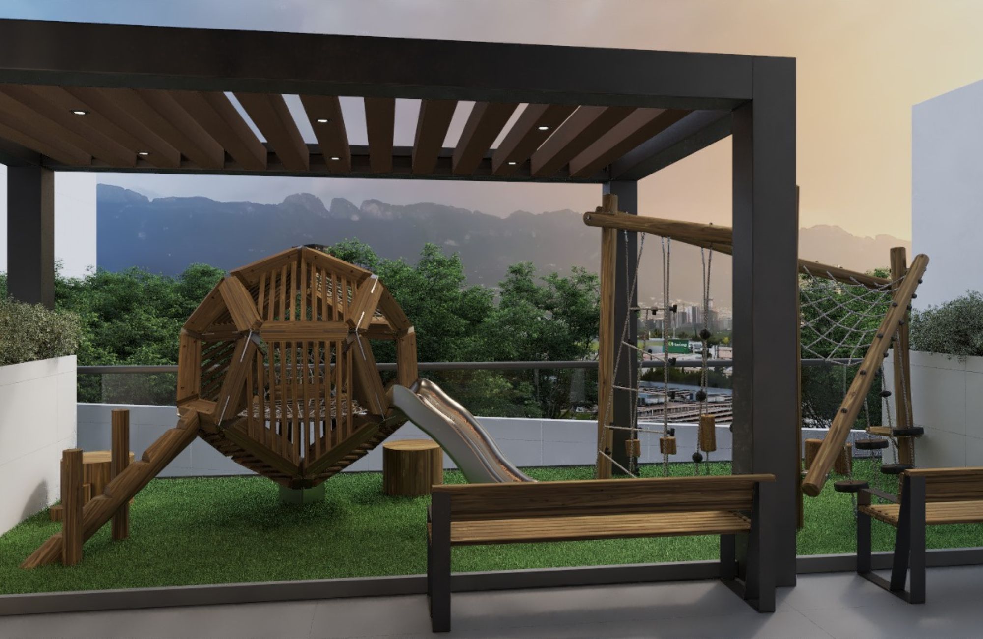 Penthouse con terraza privada, alberca y vistas panor&aacute;micas, en venta