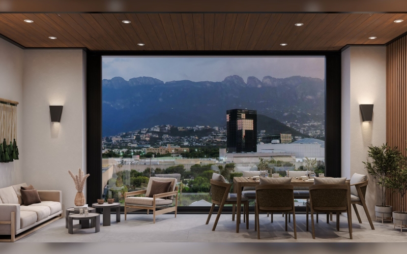 Penthouse con terraza privada, alberca y vistas panor&aacute;micas, en venta
