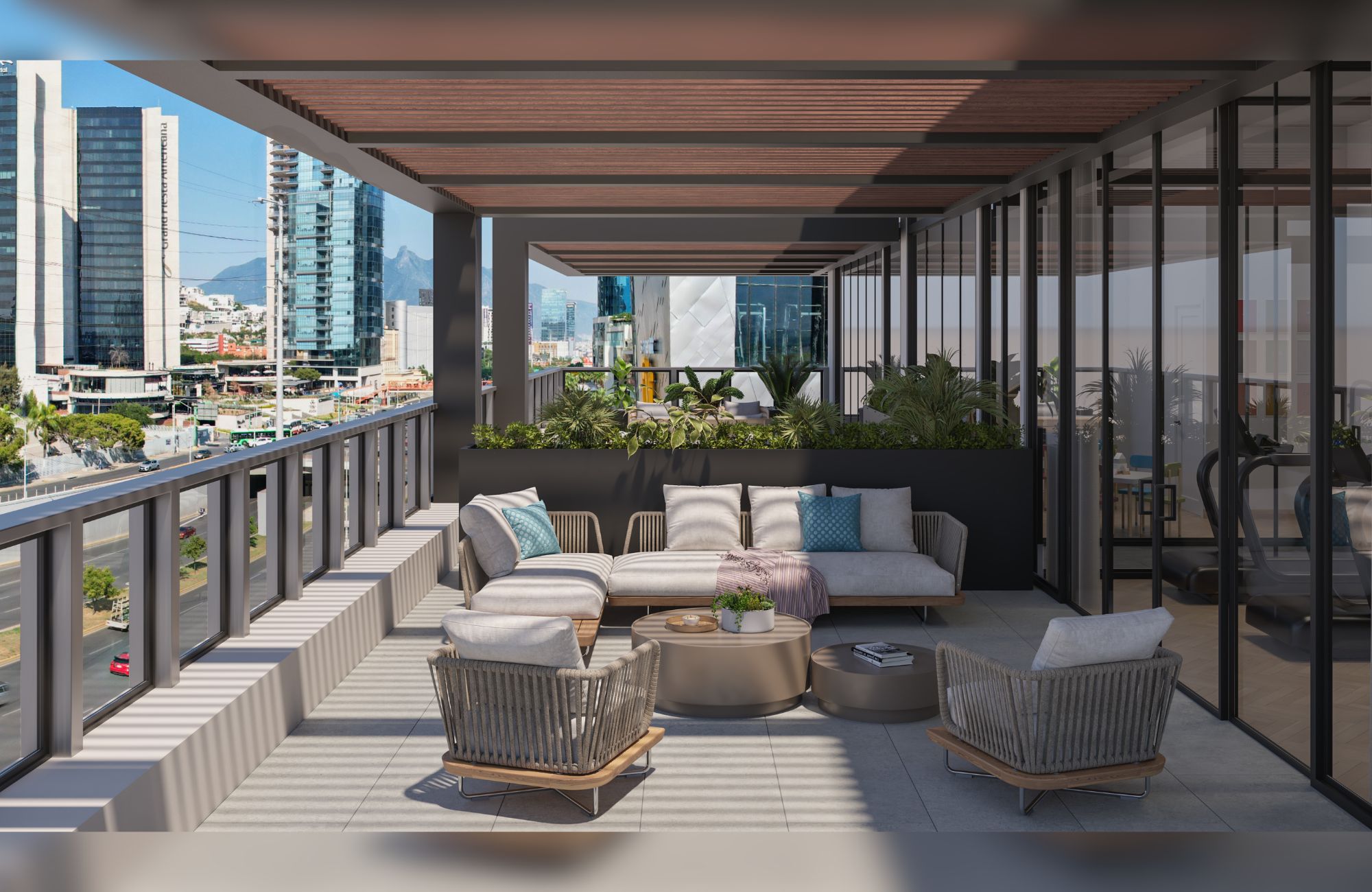 Penthouse con terraza privada, alberca y vistas panor&aacute;micas, en venta