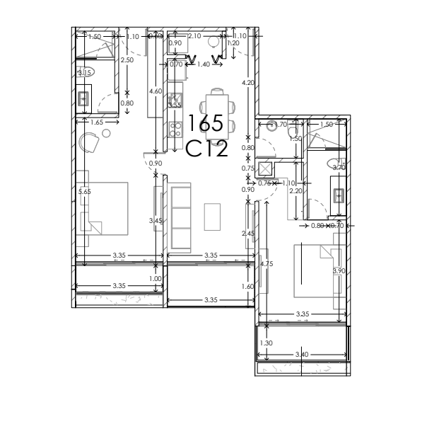 High rise condominium, with triple terrace, service room, TV room, with beach club, golf course, for sale, Corasol, Playa del Carmen, pre-co
