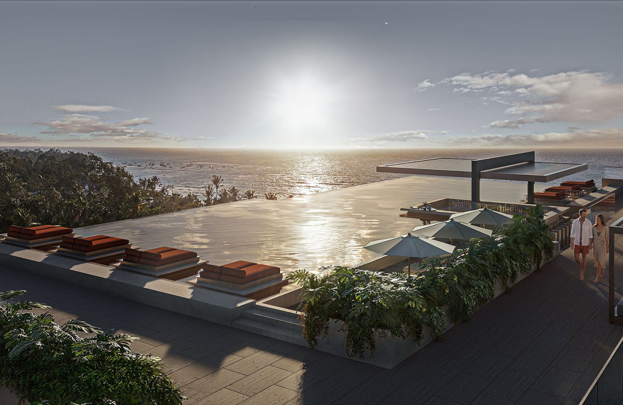 Condominium with garden, cenote, pool, 400 meters from the beach, on the golf course, pre-construction-sale Playacar