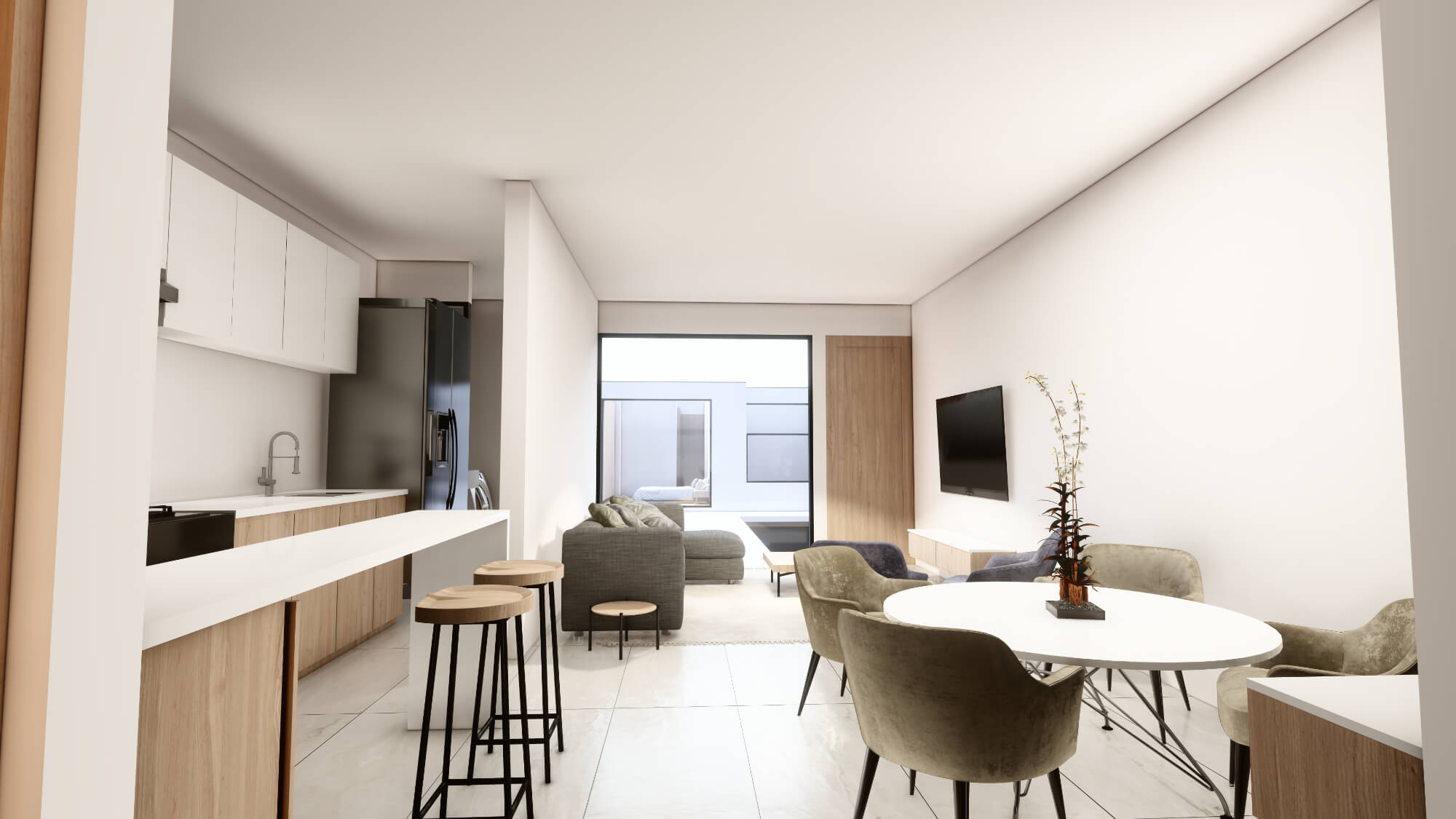 Departamento con sistemas lock-off, Vista al jard&iacute;n, Roof garden y coworking, En venta