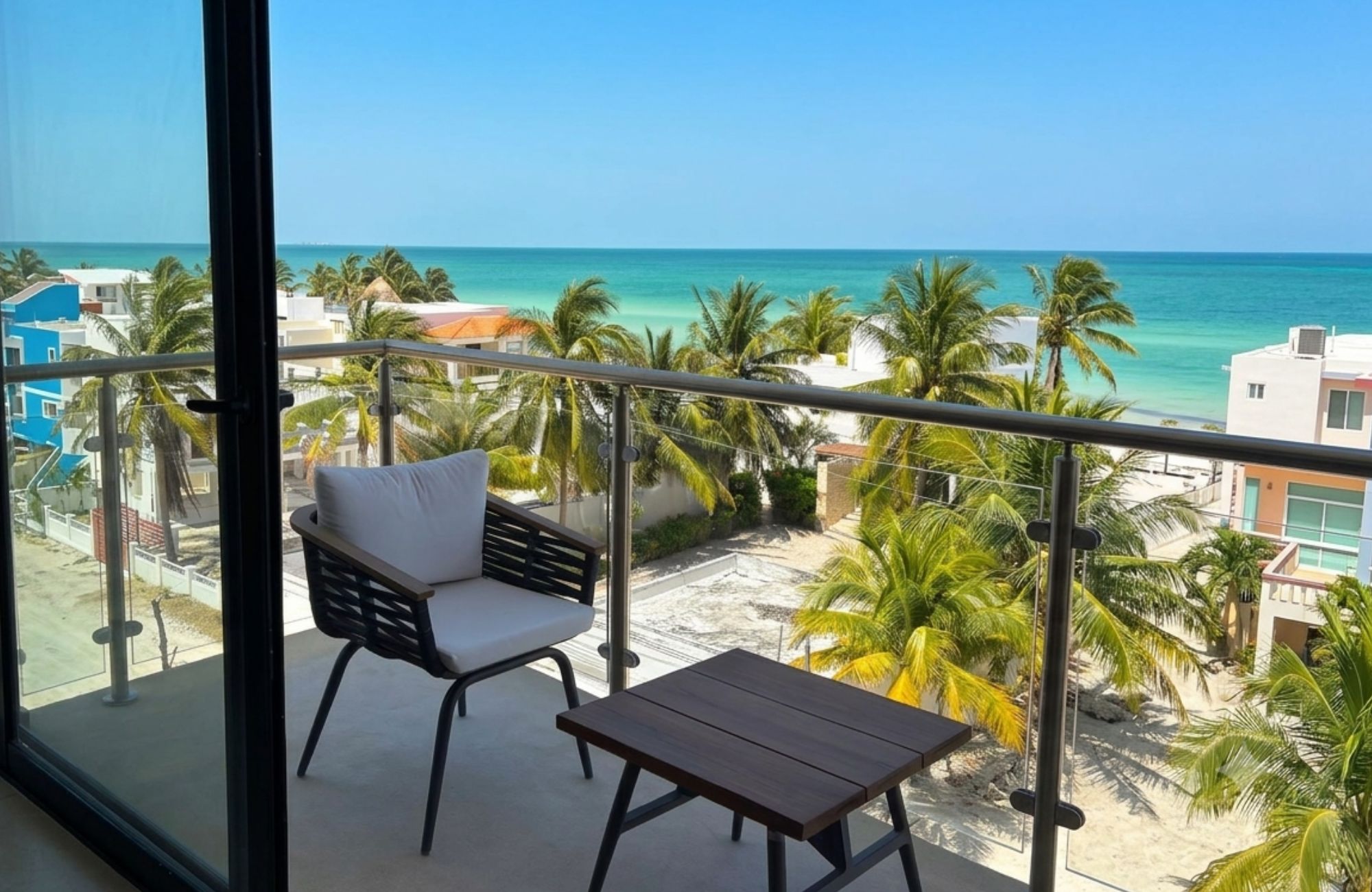 Apartment with ocean view pool and more amenities for sale San Crisanto Yucatan.