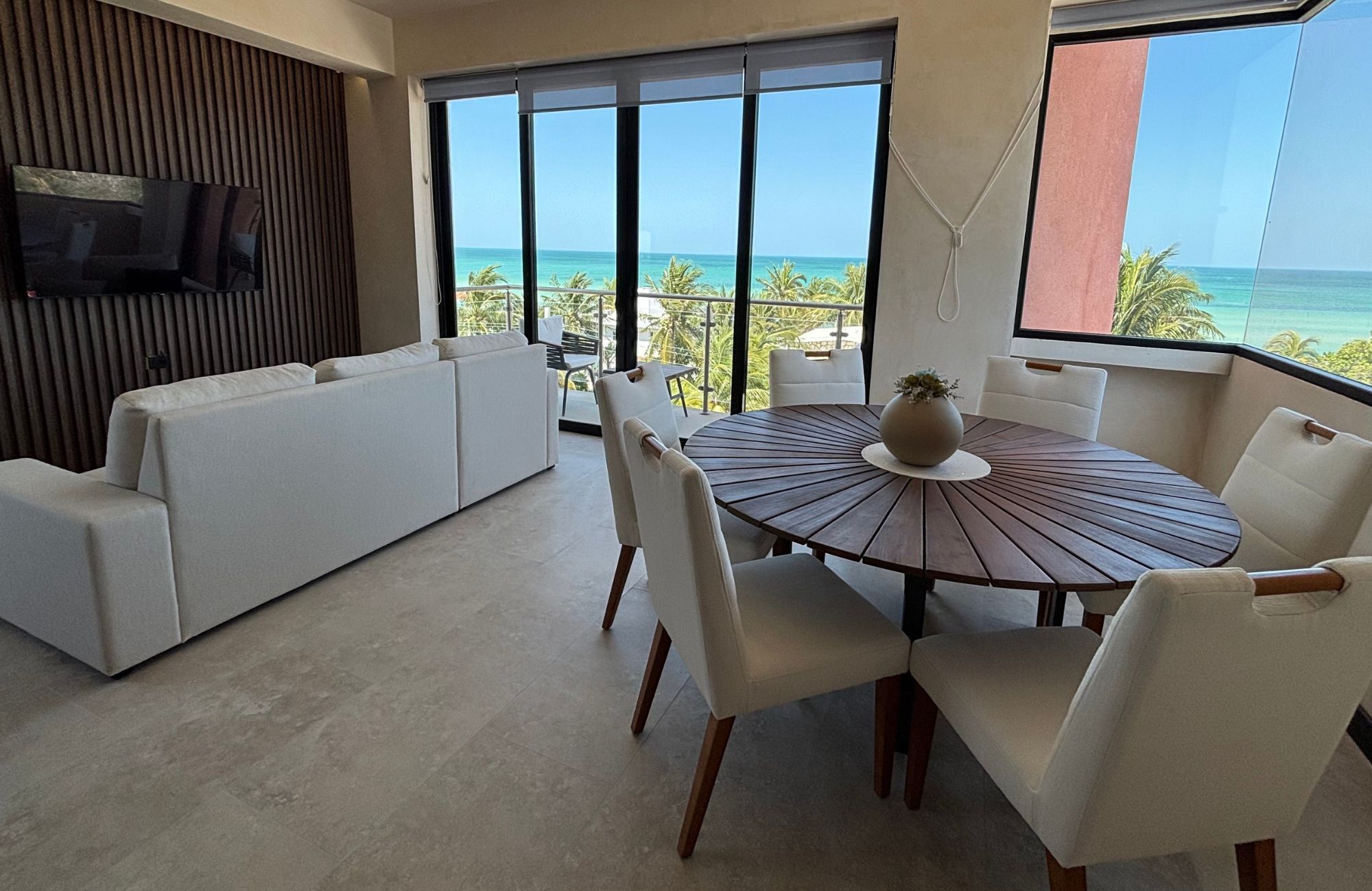 Apartment with ocean view pool and more amenities for sale San Crisanto Yucatan.