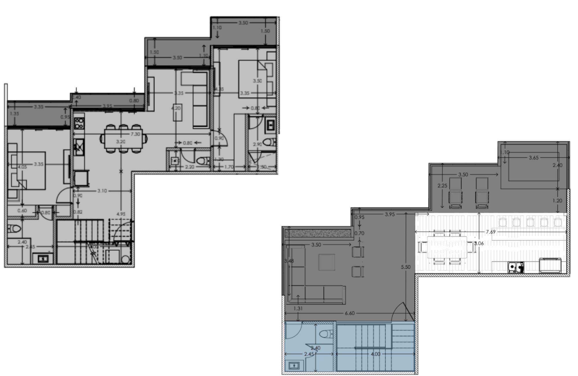 Penthouse de dos pisos frente al mar, con alberca, pre-venta Playa del Carmen.