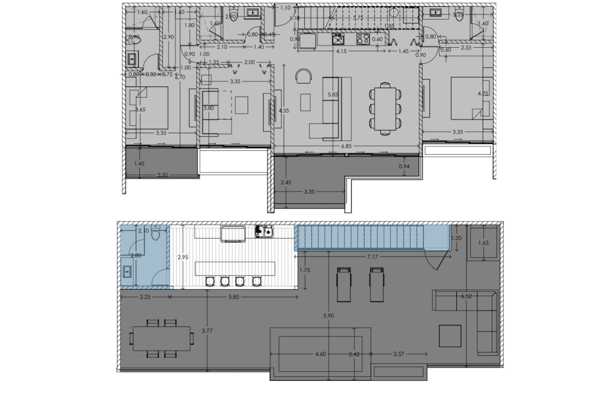 Penthouse frente al mar con rooftop privado, con club de playa, en venta
