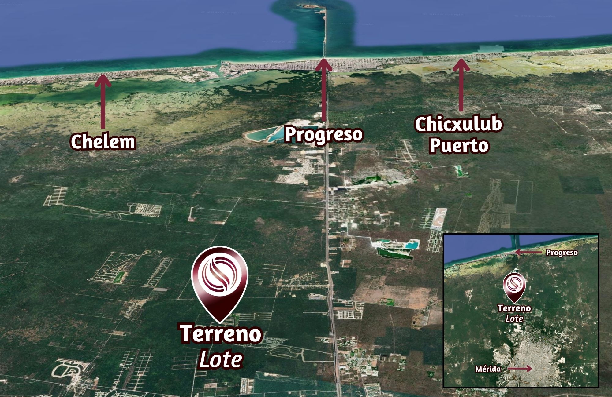 590 m&sup2; residential lot in a quiet and secure area for sale, Cholul, M&eacute;rida