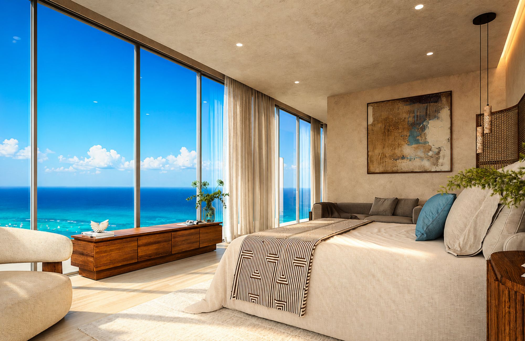 Penthouse frente al mar, con alberca, pre-venta Playa del Carmen.