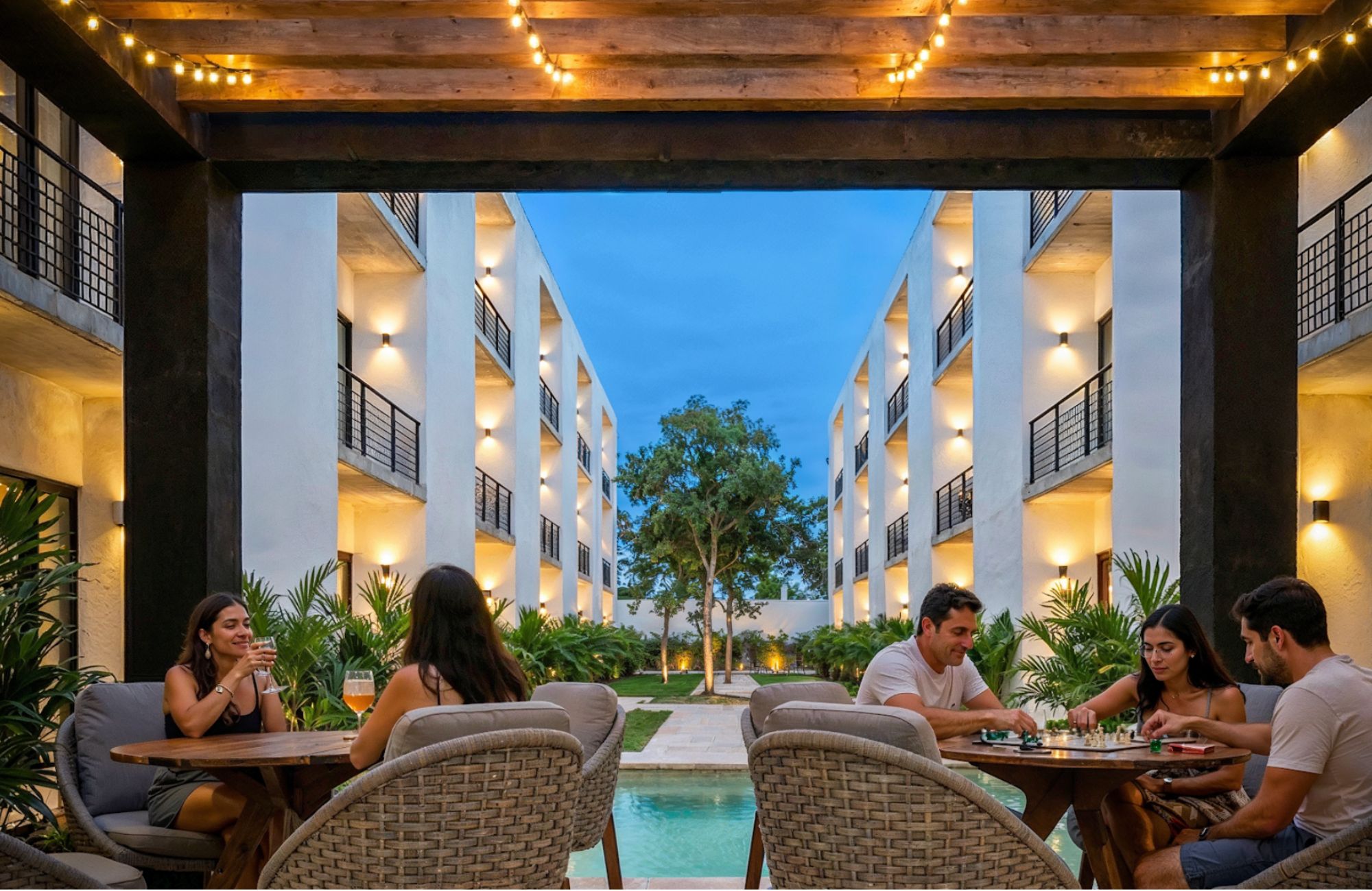 Apartment with garden, pool, Zen terrace, for sale, M&eacute;rida.