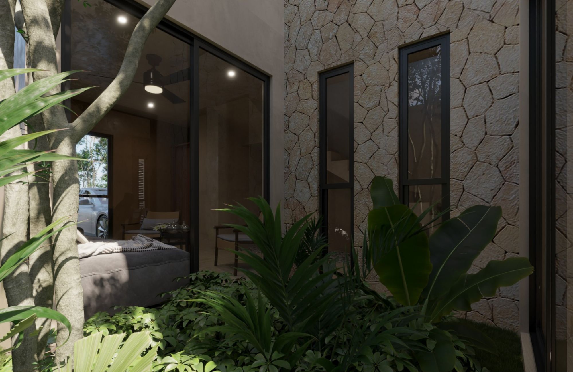 970 m2 lot, in gated community with private cenote, for sale Playa del Carmen.