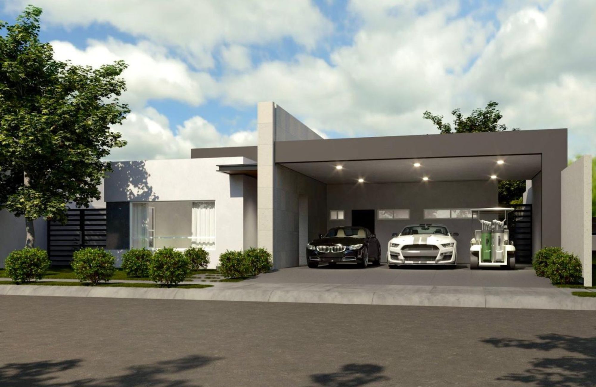 Single-story home within a golf course community with private pool
