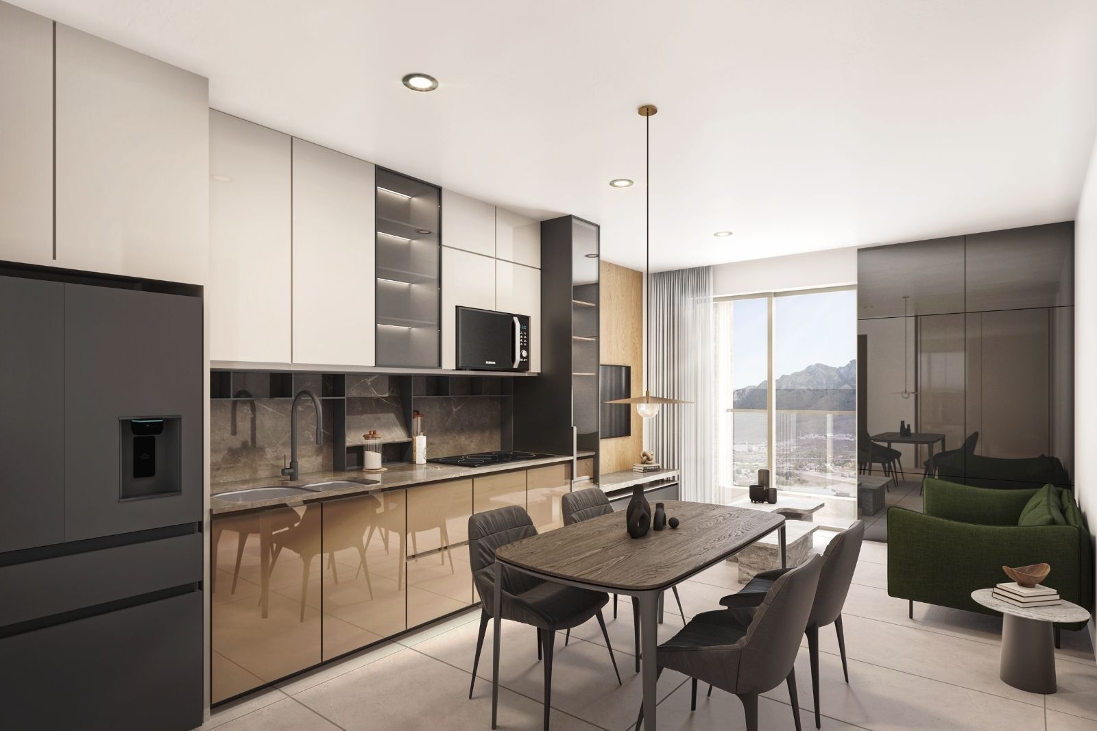 Condo with balcony and Sierra Madre views, for sale