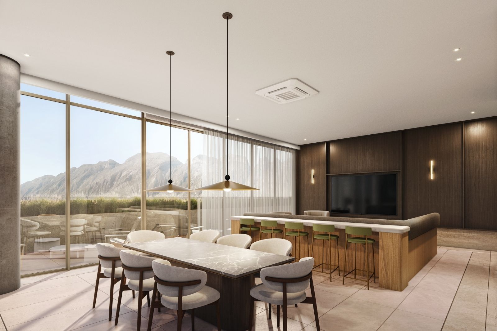 Condo with balcony and Sierra Madre views, for sale