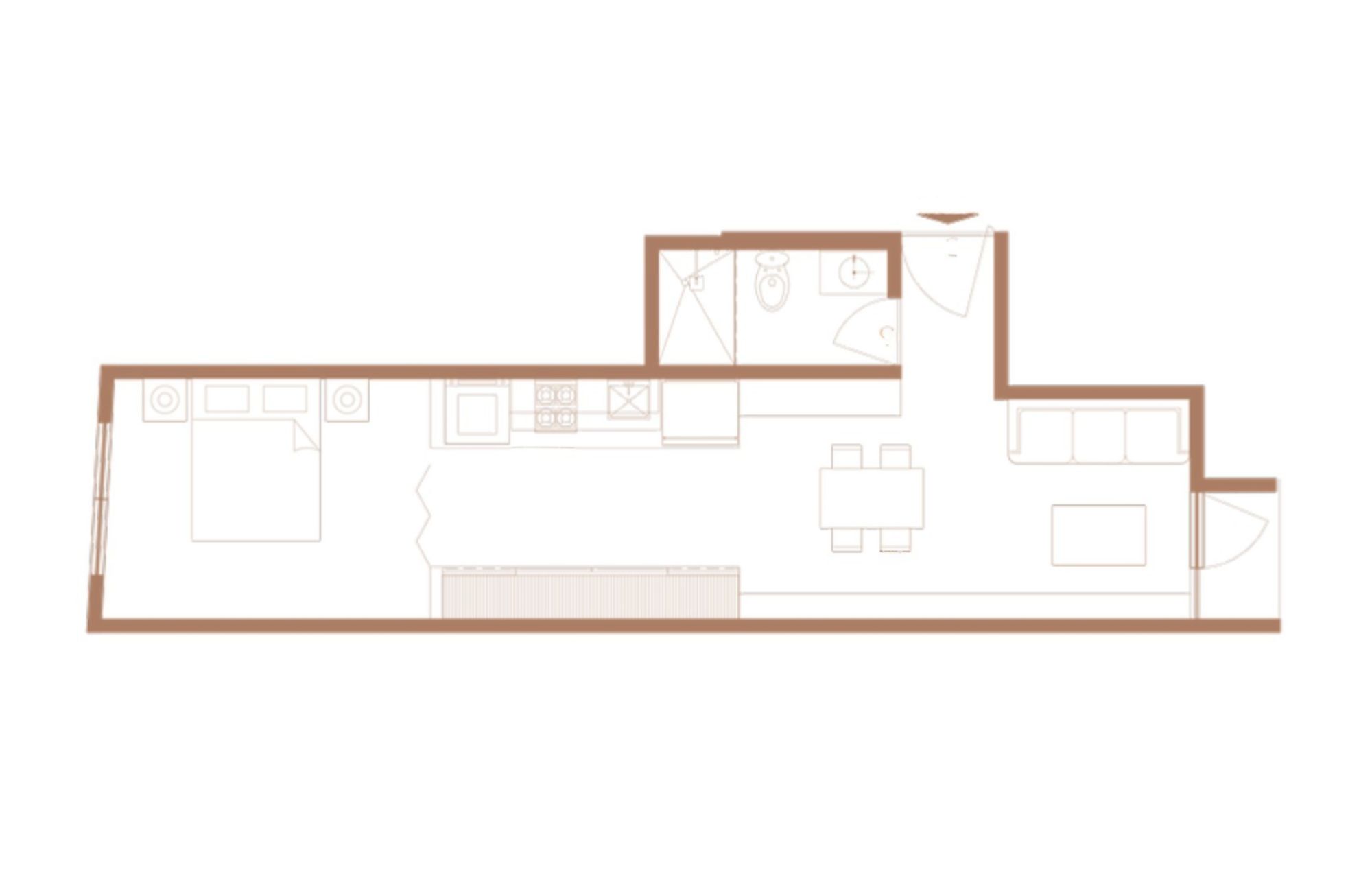 Apartment, street view, roof garden and coworking, for sale