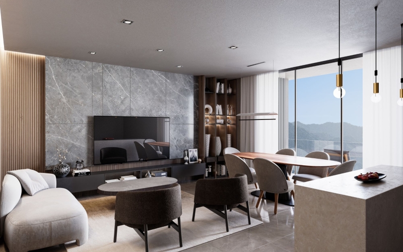Condo with flex space, service room, and panoramic terrace for sale