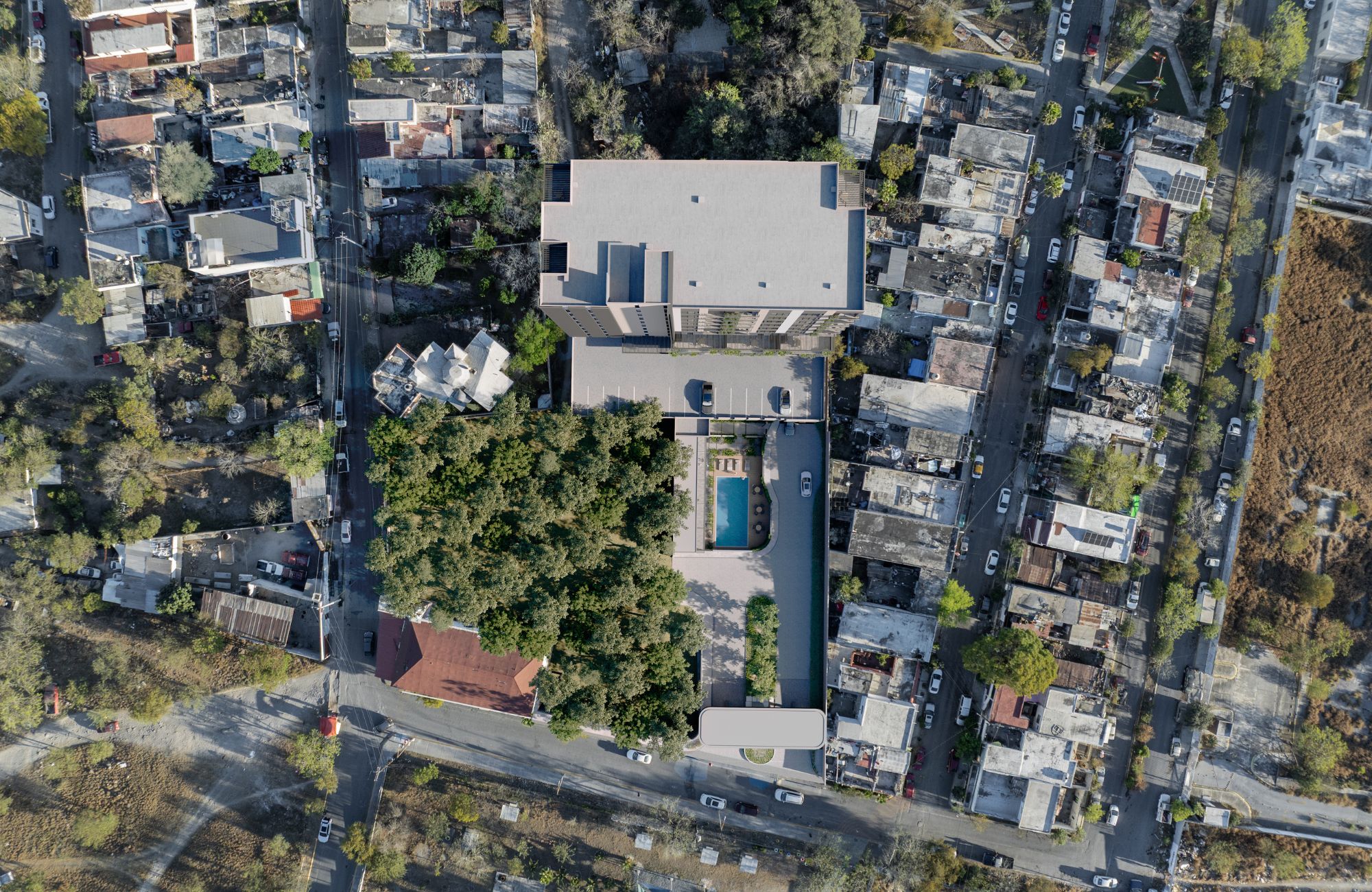 Penthouse with private balcony, pool, and coworking for sale