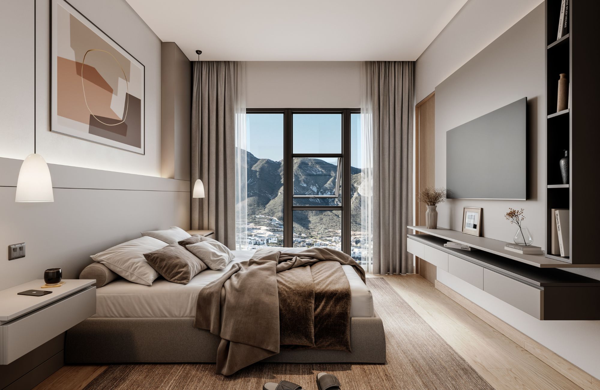Penthouse with private balcony, pool, and coworking for sale