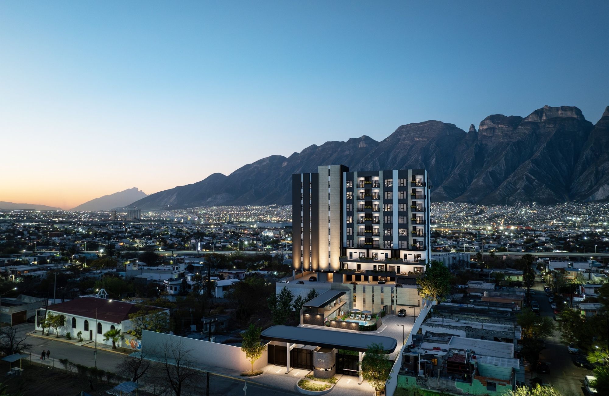 Penthouse with private balcony, pool, and coworking for sale