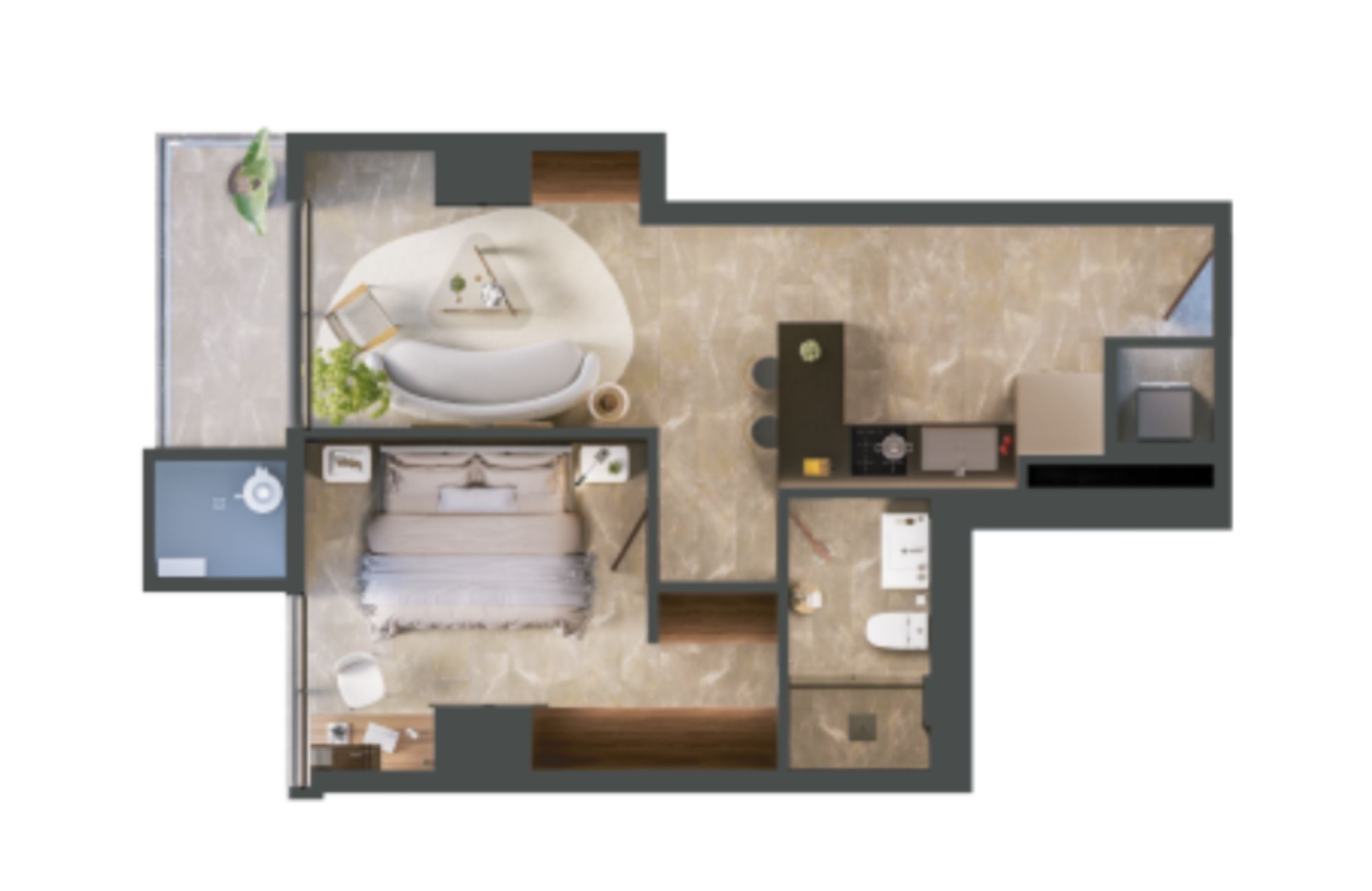 Condo with functional layout and panoramic views, for sale