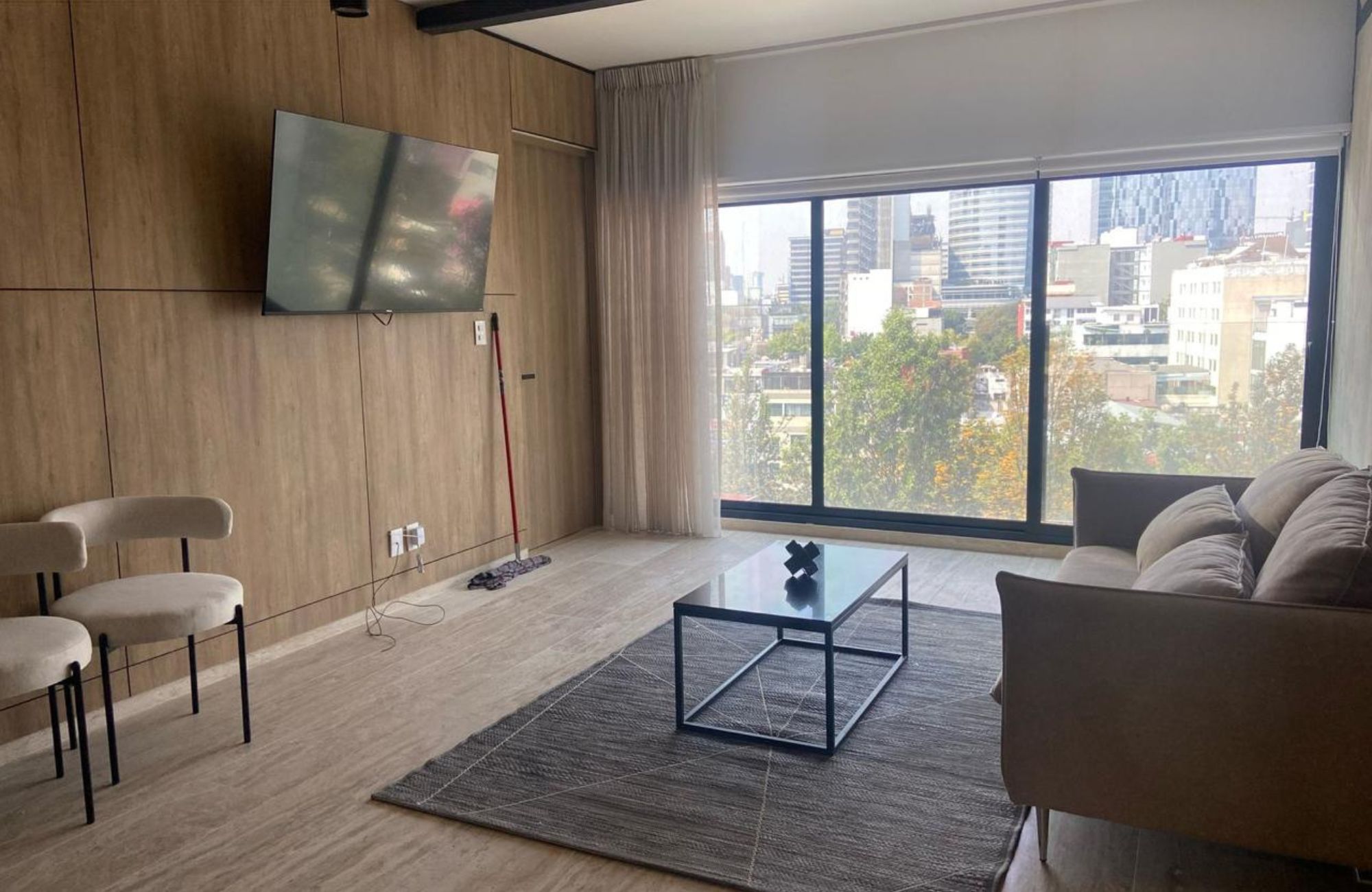 Condo with 2 parking spaces, swimming lane, gym, playground, green areas, pre-construction, for sale in Santa Fe, Mexico City.