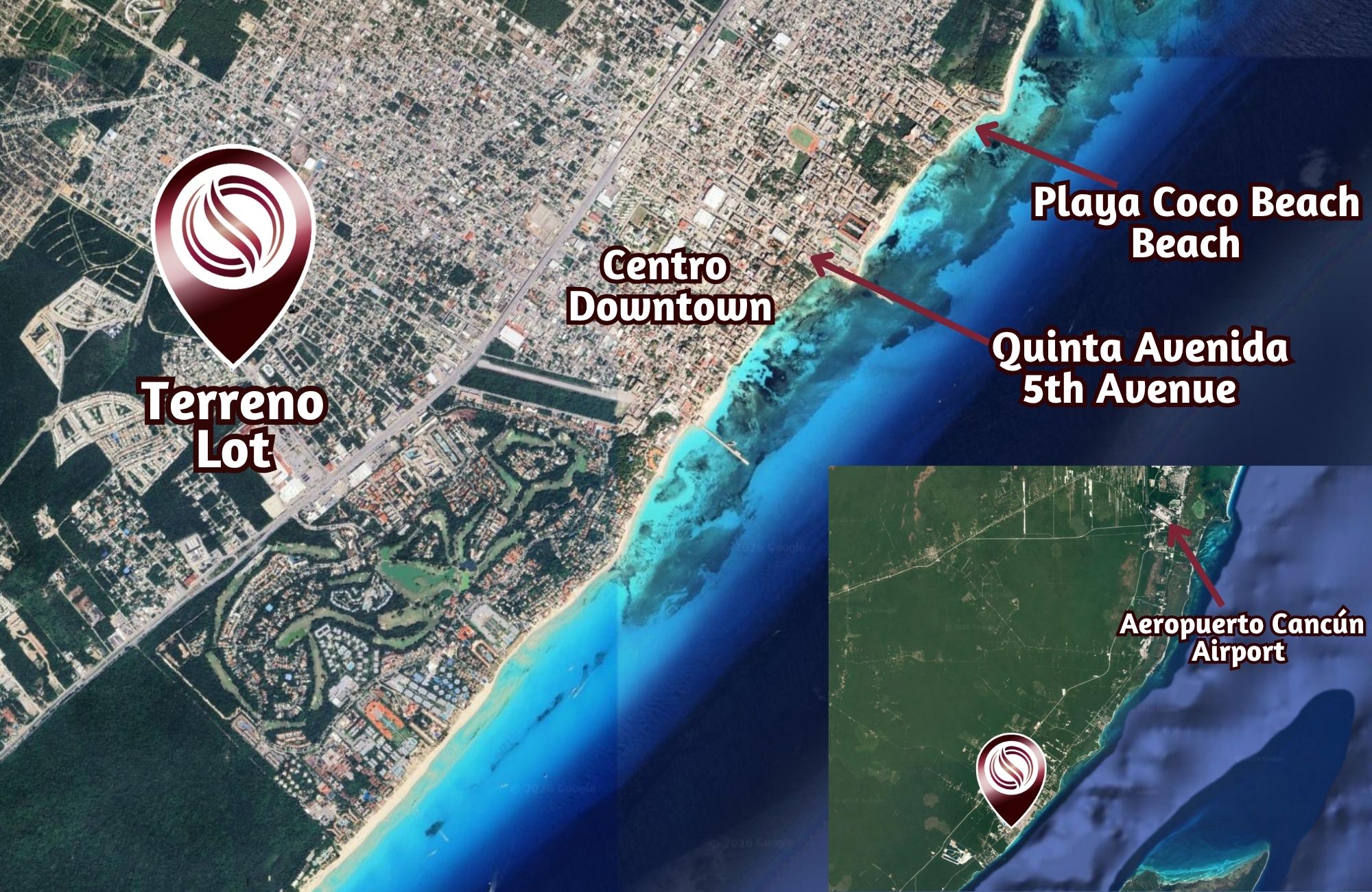 Residential single-family land for sale, Mayakoba, Playa del Carmen