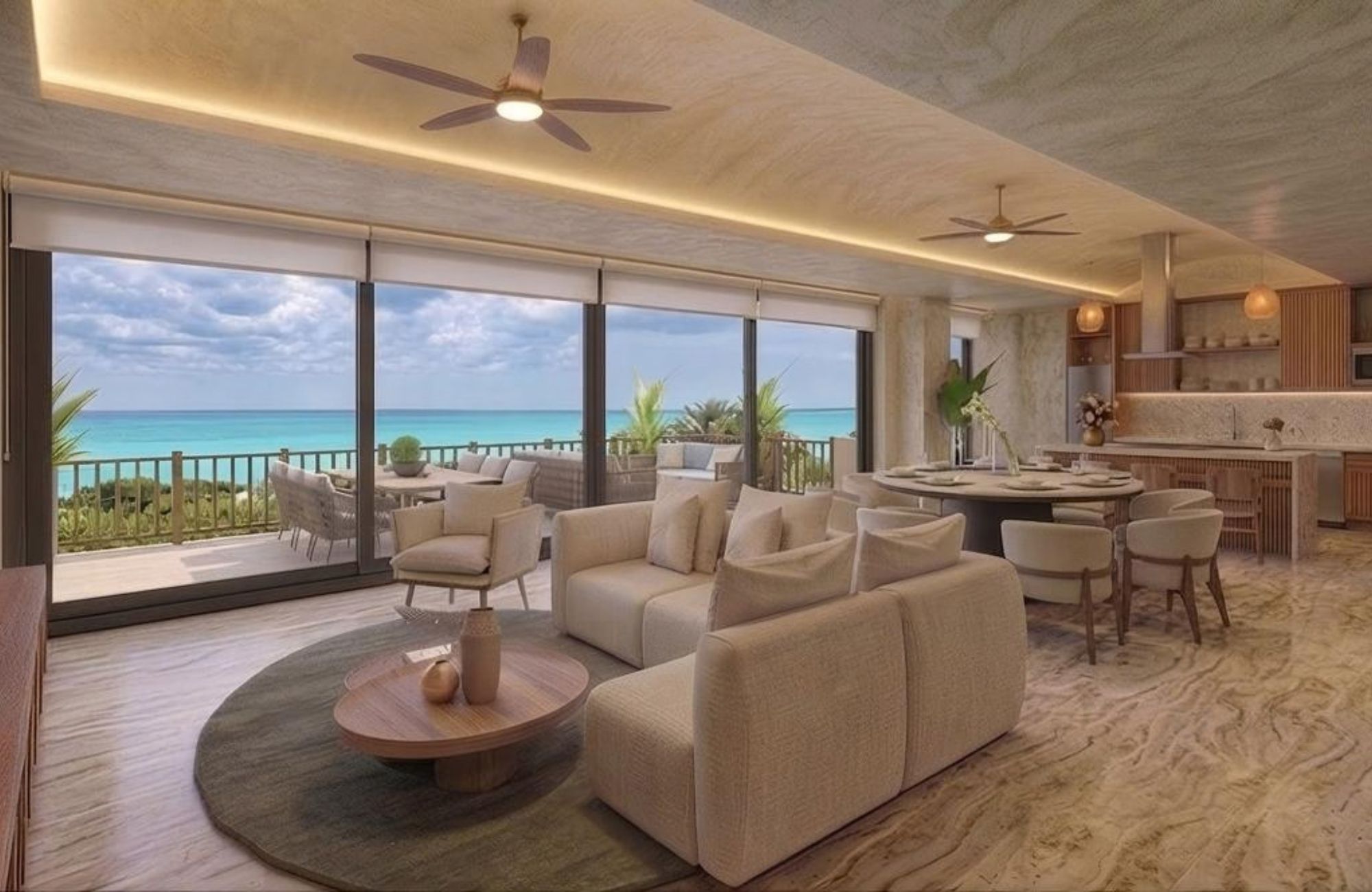 Luxury apartment, golf course, beach club, for sale, Playa del Carmen