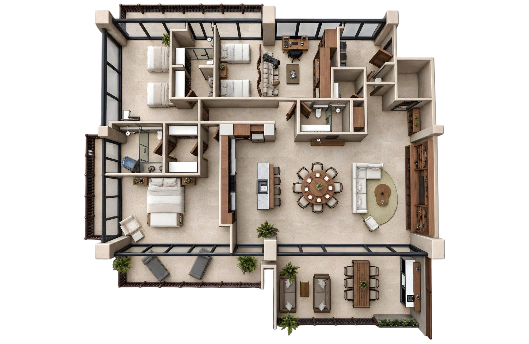 Luxury apartment, golf course, beach club, for sale, Playa del Carmen