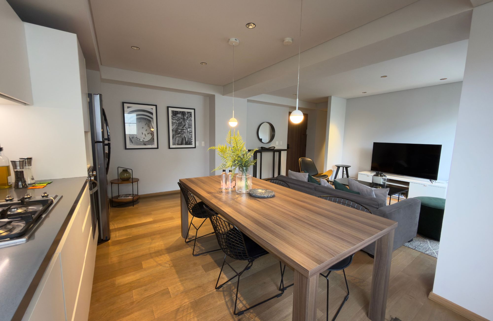 Loft with terrace, Grill Area, Roof Top, Lounge rooms, pre-construction Roma Norte, Mexico City.