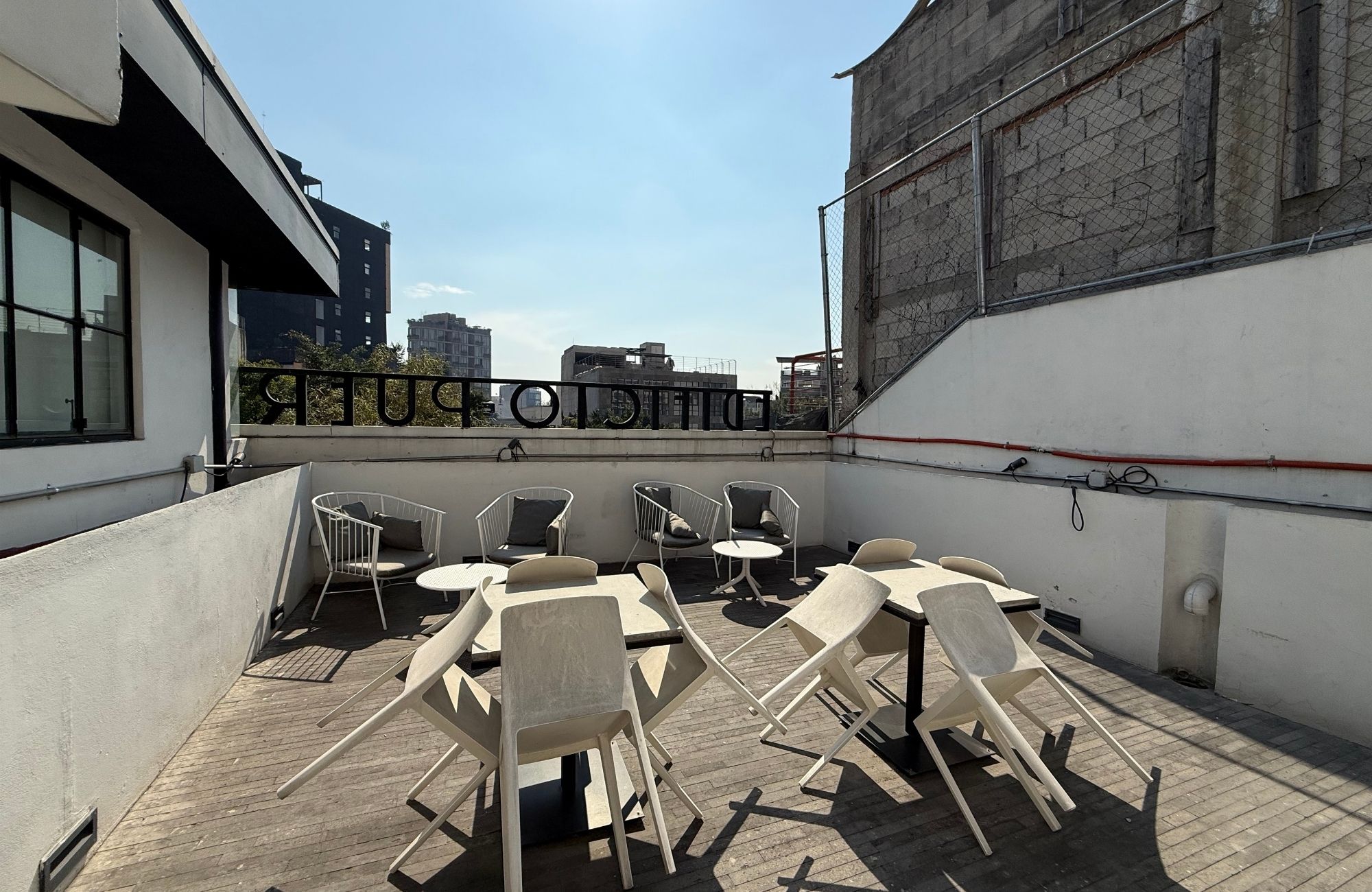 Loft with terrace, Grill Area, Roof Top, Lounge rooms, pre-construction Roma Norte, Mexico City.