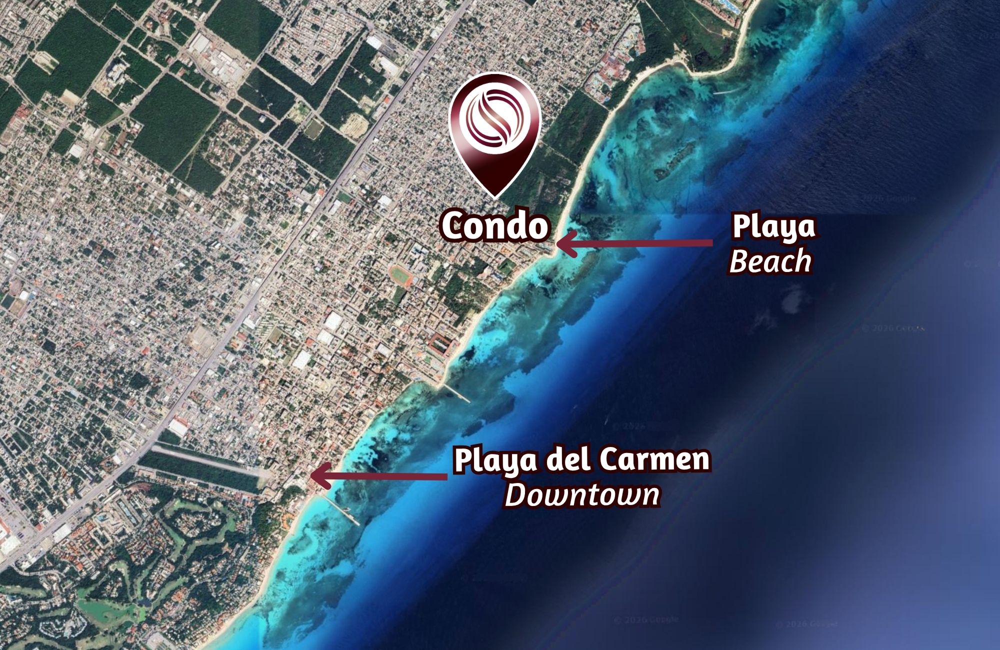 Furnished apartment near to the beach, for sale, Downtown, Playa del Carmen