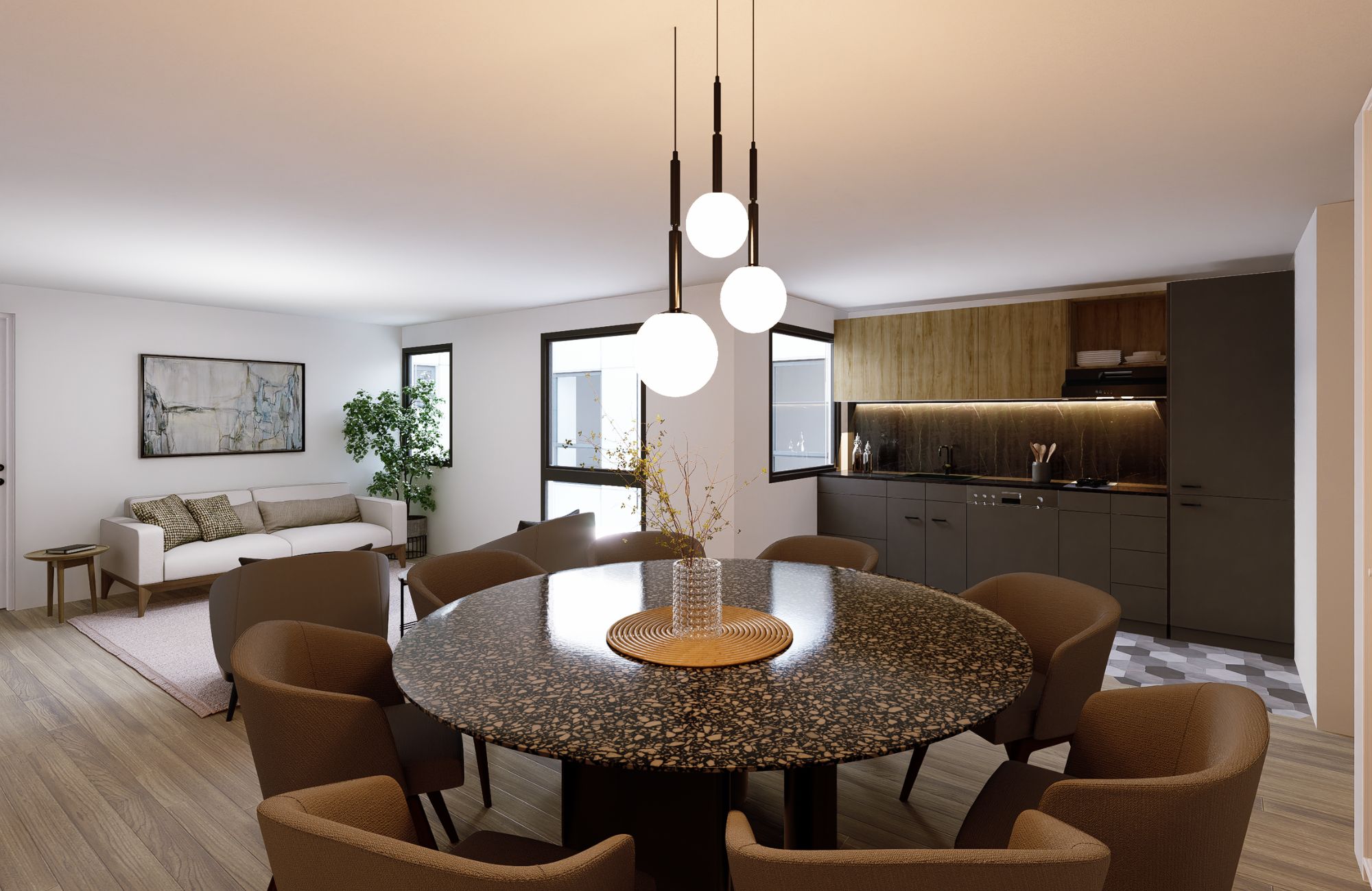 Condominium with spa, kids club, dog park, coworking, gym, cigar room, event room, immediate delivery, sale in Bosque Real for sale